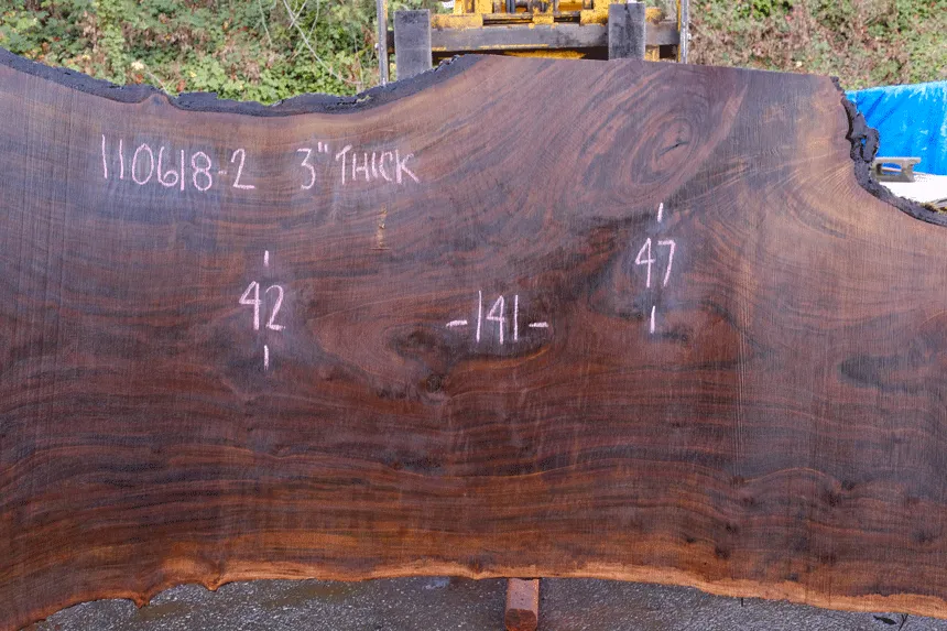 110618-02 Oregon Black Walnut Slab