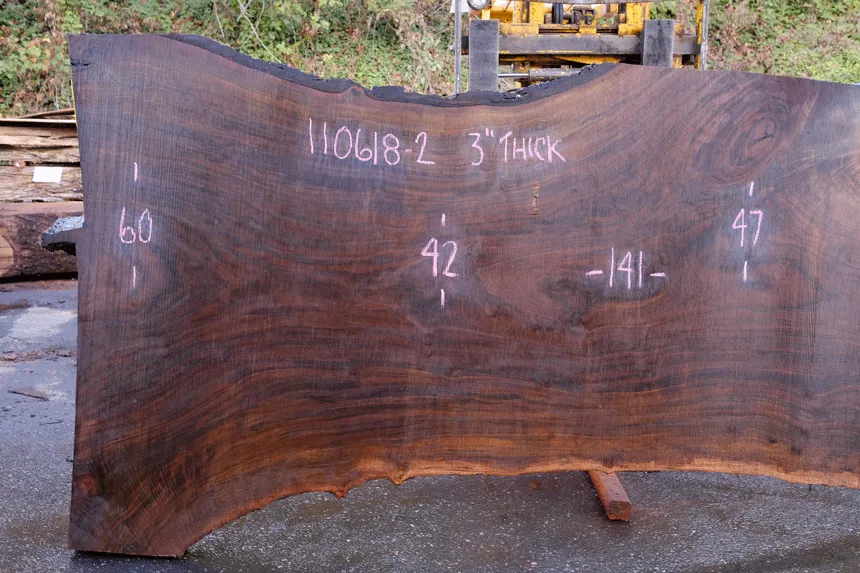 110618-02 Oregon Black Walnut Slab