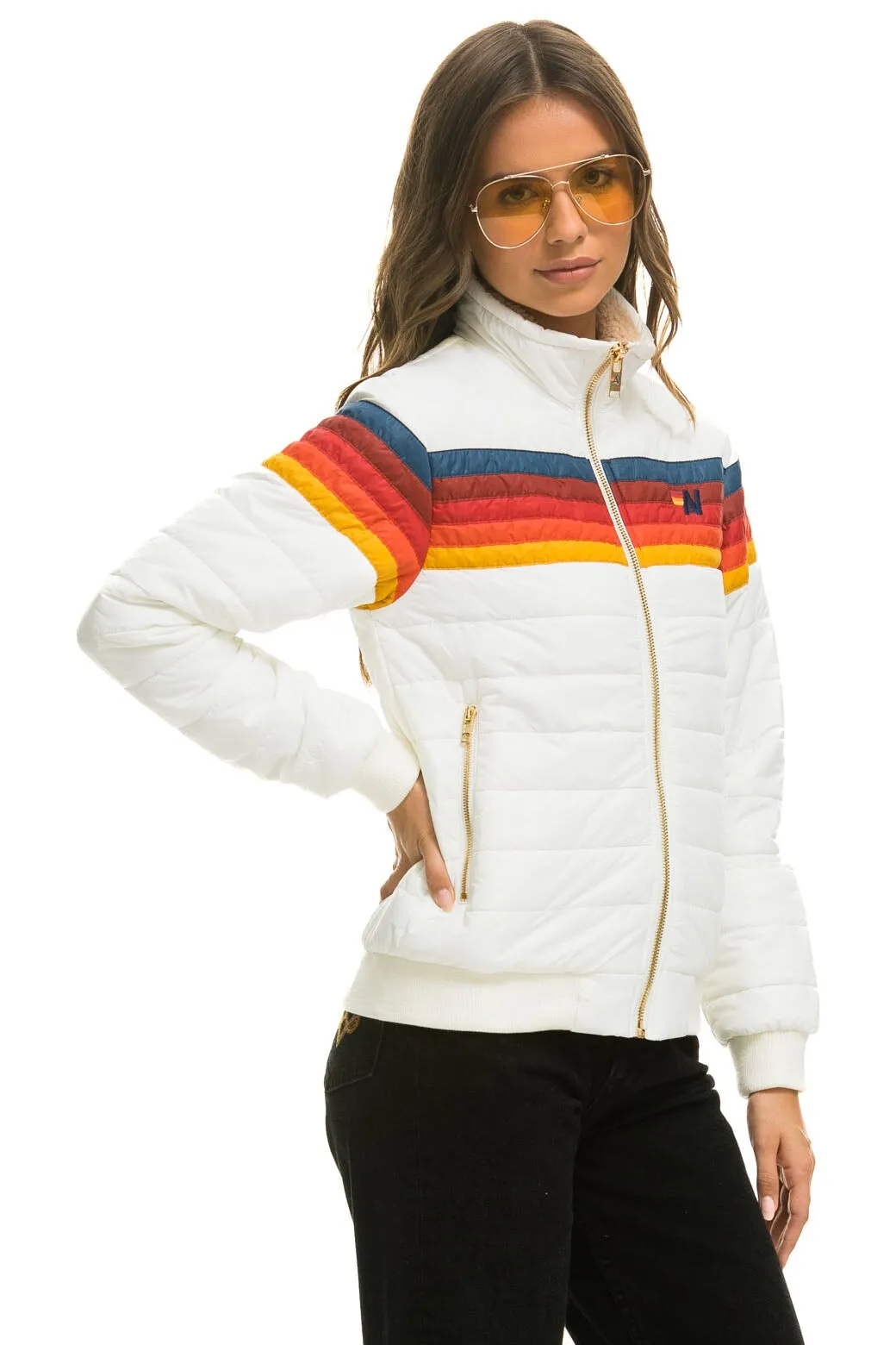 5 STRIPE JACKET - WHITE