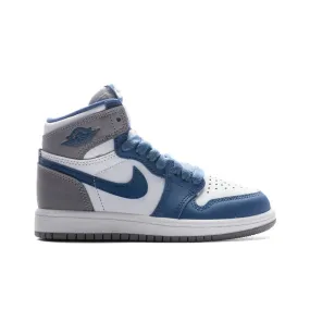 Air Jordan 1 Retro High OG (PS) - True Blue/White/Cement Grey