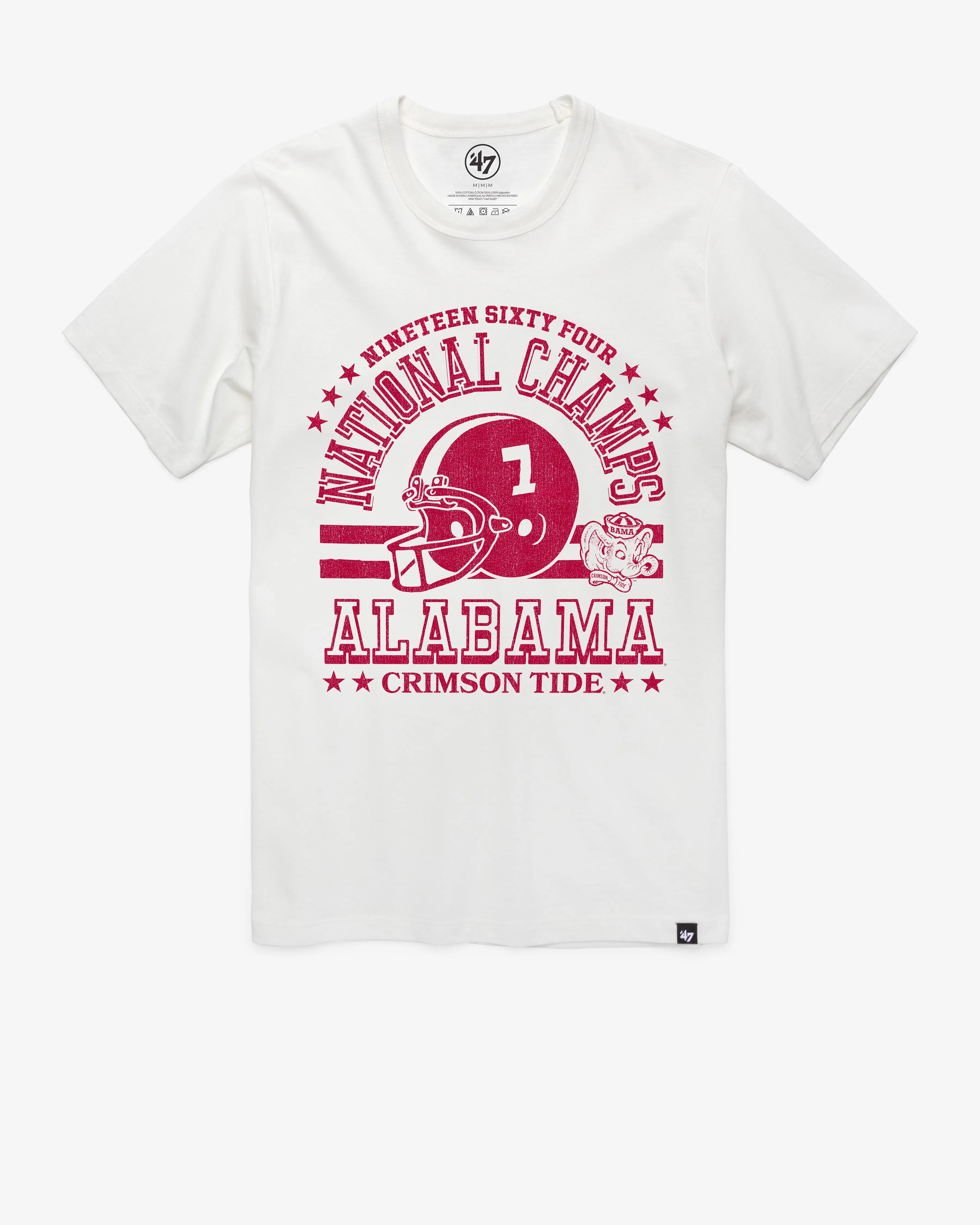 ALABAMA CRIMSON TIDE MONOCHROME '47 FRANKLIN TEE