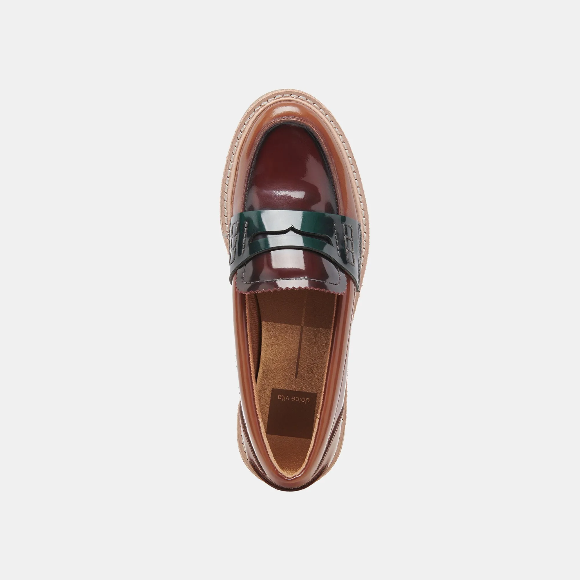 ARABEL LOAFERS BURGUNDY MULTI PATENT LEATHER