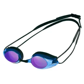 ARENA Adult Tracks Mirror Swimming Goggle (Black/Blue Multi/Black)