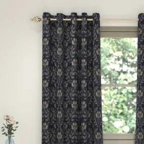 Bali Interline Readymade Curtain - 90x90 - Navy