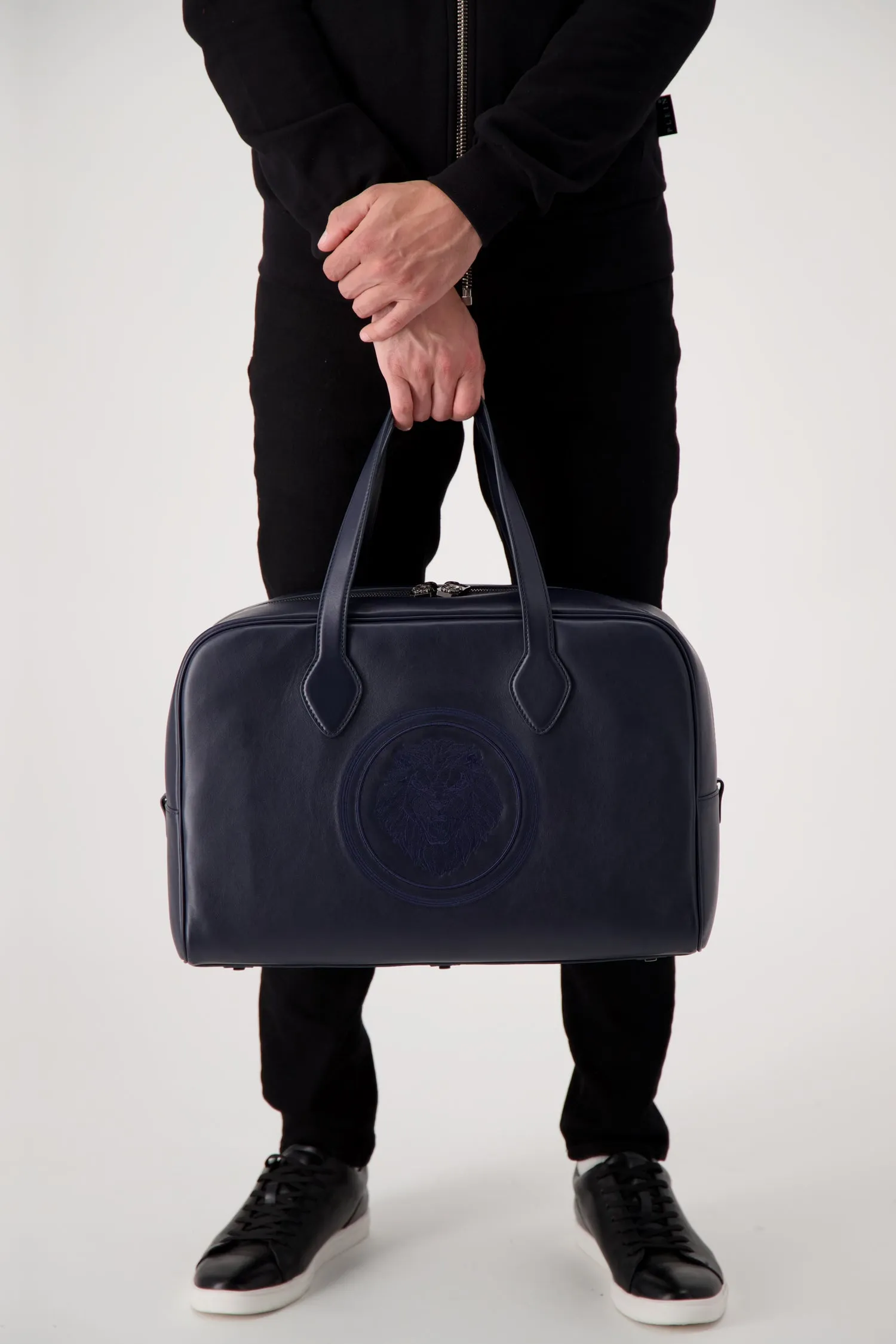 Billionaire Blue Lion Medium Travel Bag