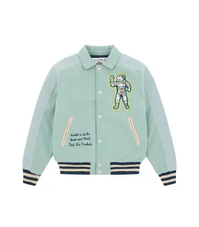 BILLIONAIRE BOYS CLUB VARSITY JACKET TEAL