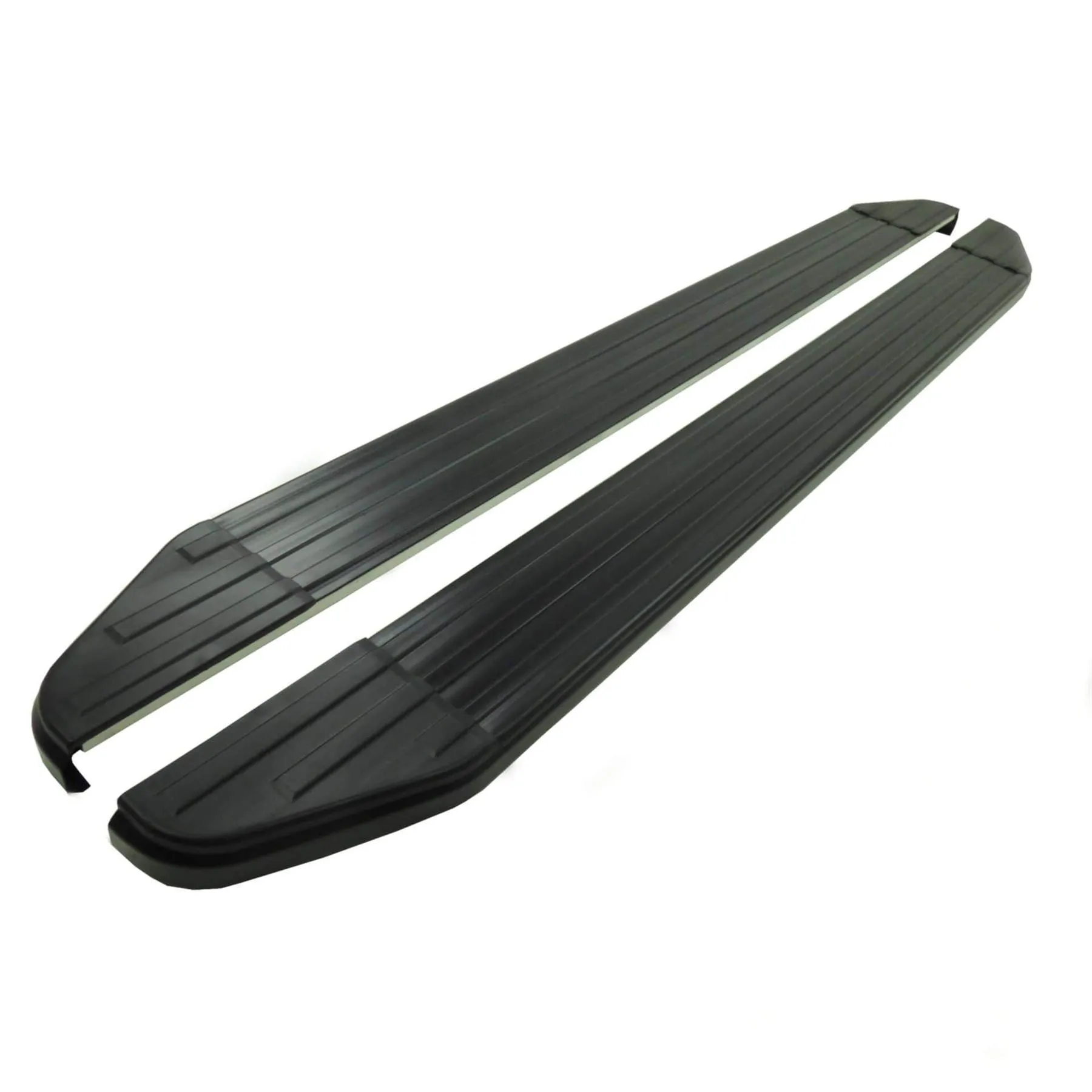 Black Raptor Side Steps Running Boards for Isuzu D-Max Double Cab 2021 