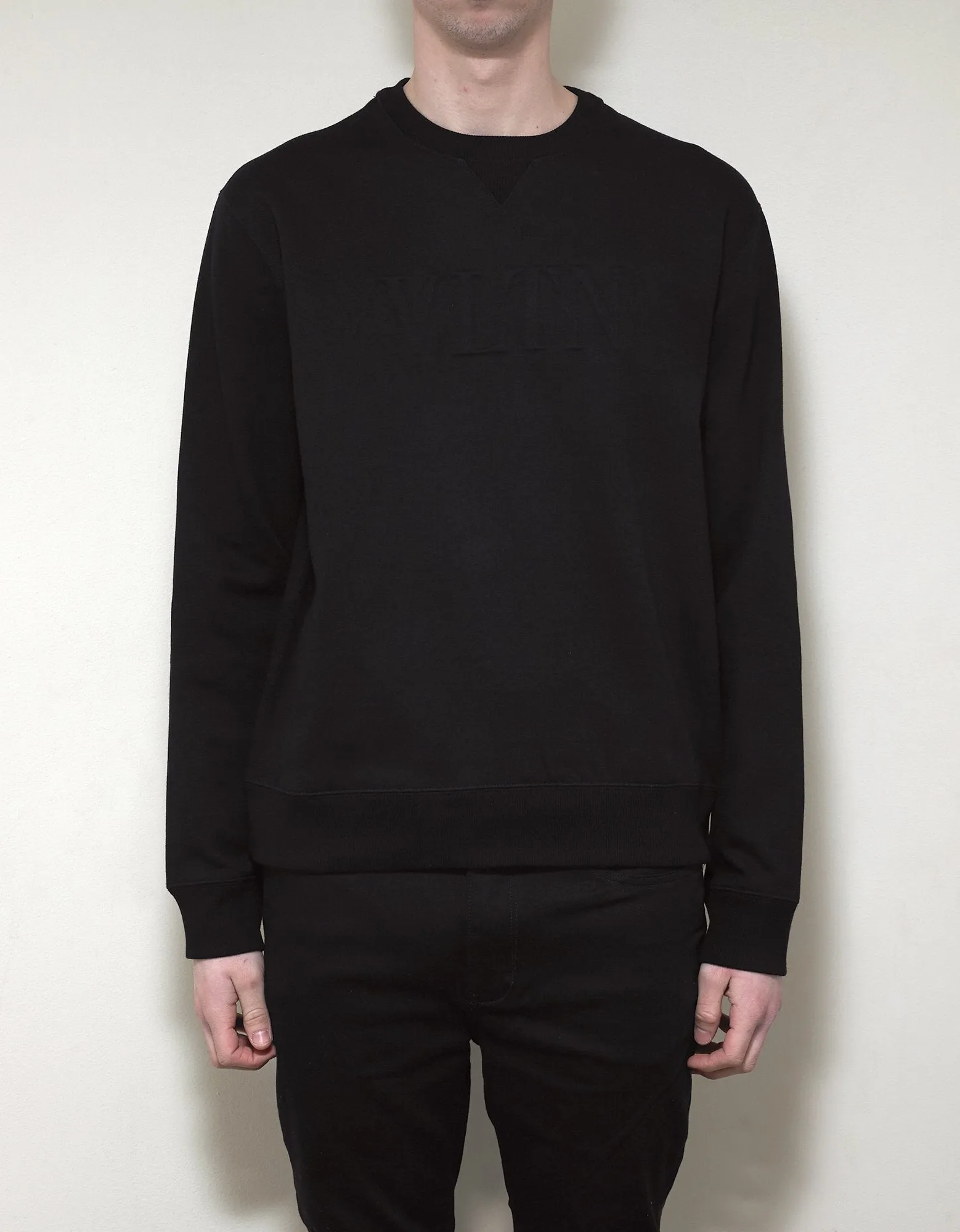 Black VLTN Logo Sweatshirt