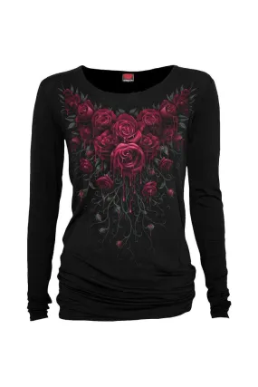 Blood Rose - Baggy Top Black