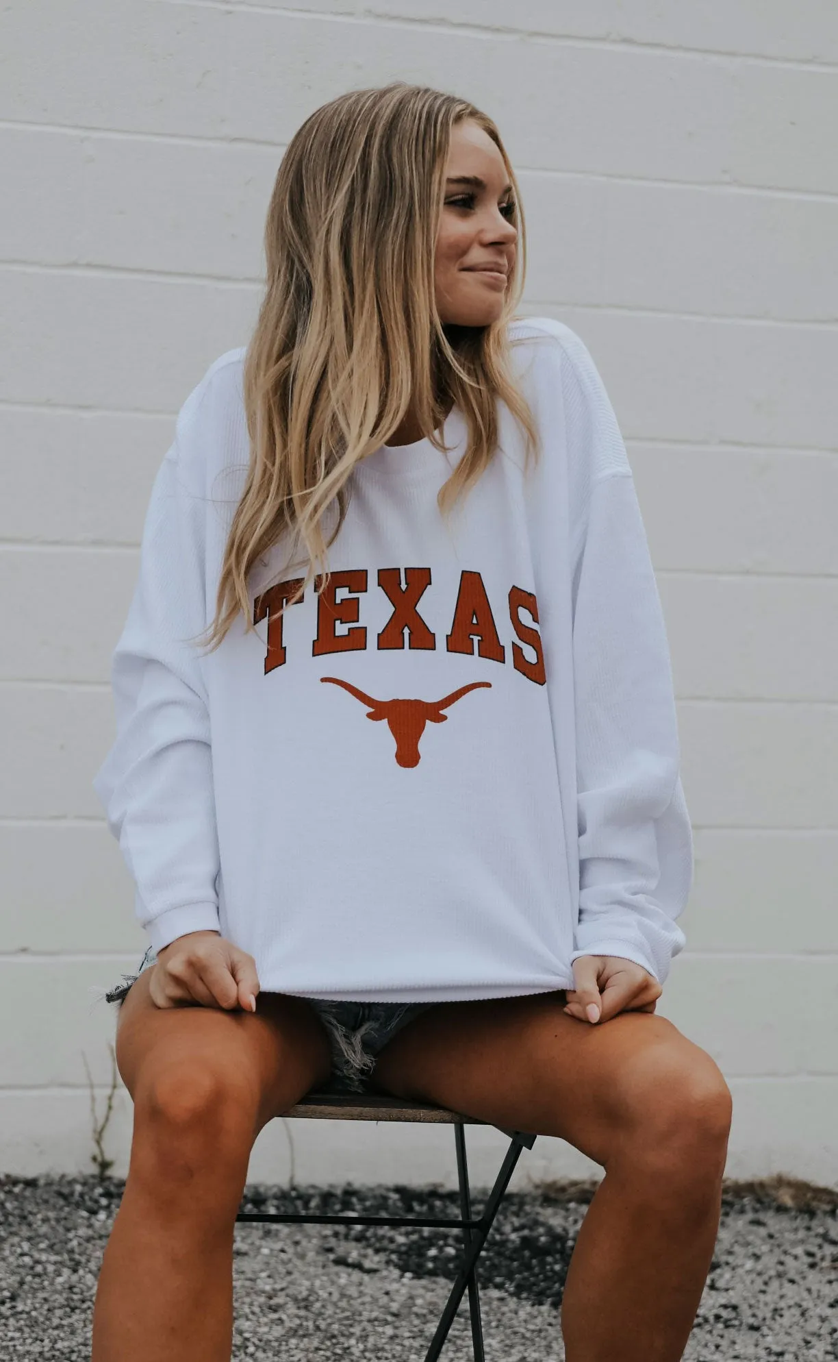 charlie southern: university of texas corded sweatshirt