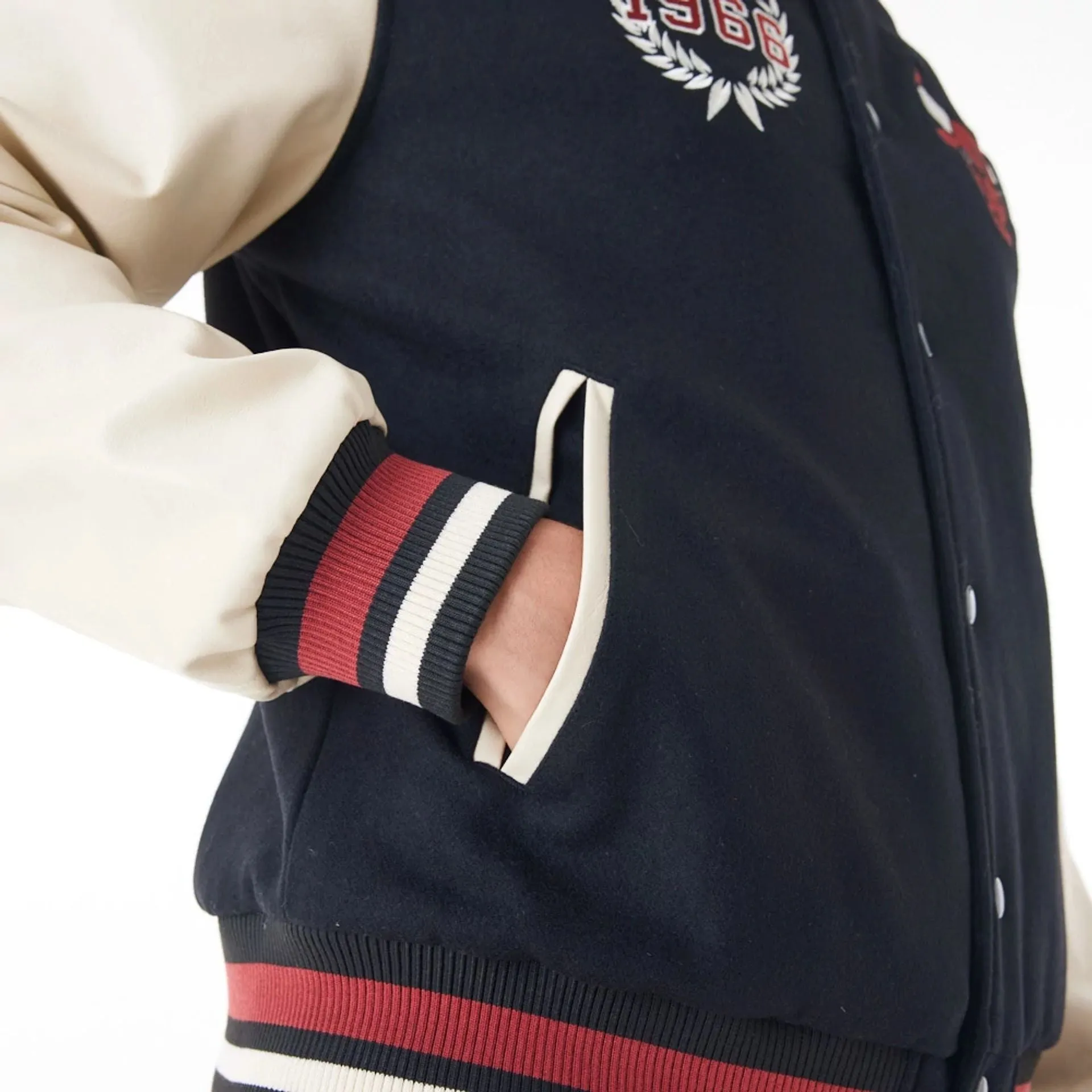 Chicago Bulls NBA Lifestyle Black Varsity Jacket