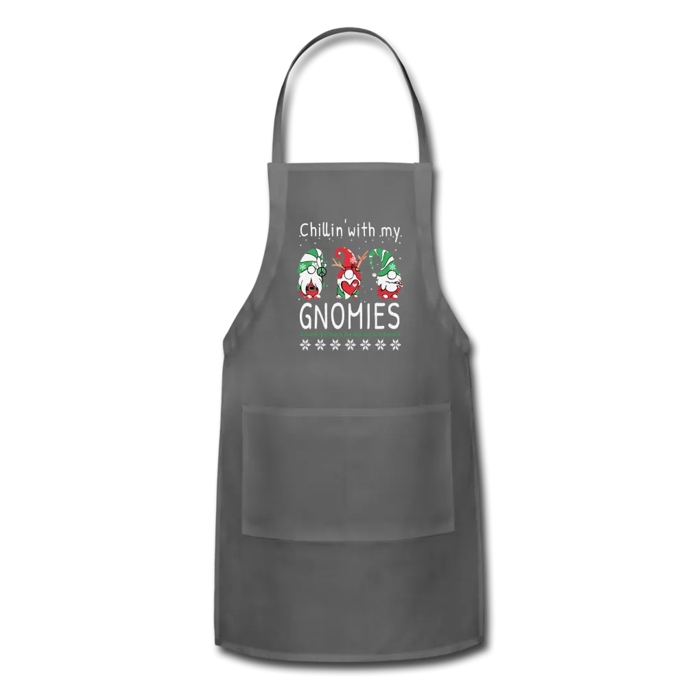 Chillin With My Gnomies- Adjustable Apron