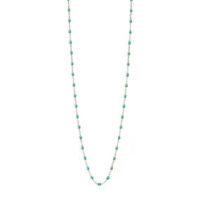 Classic Gigi Turquoise Green sautoir, Rose Gold, 23.6"