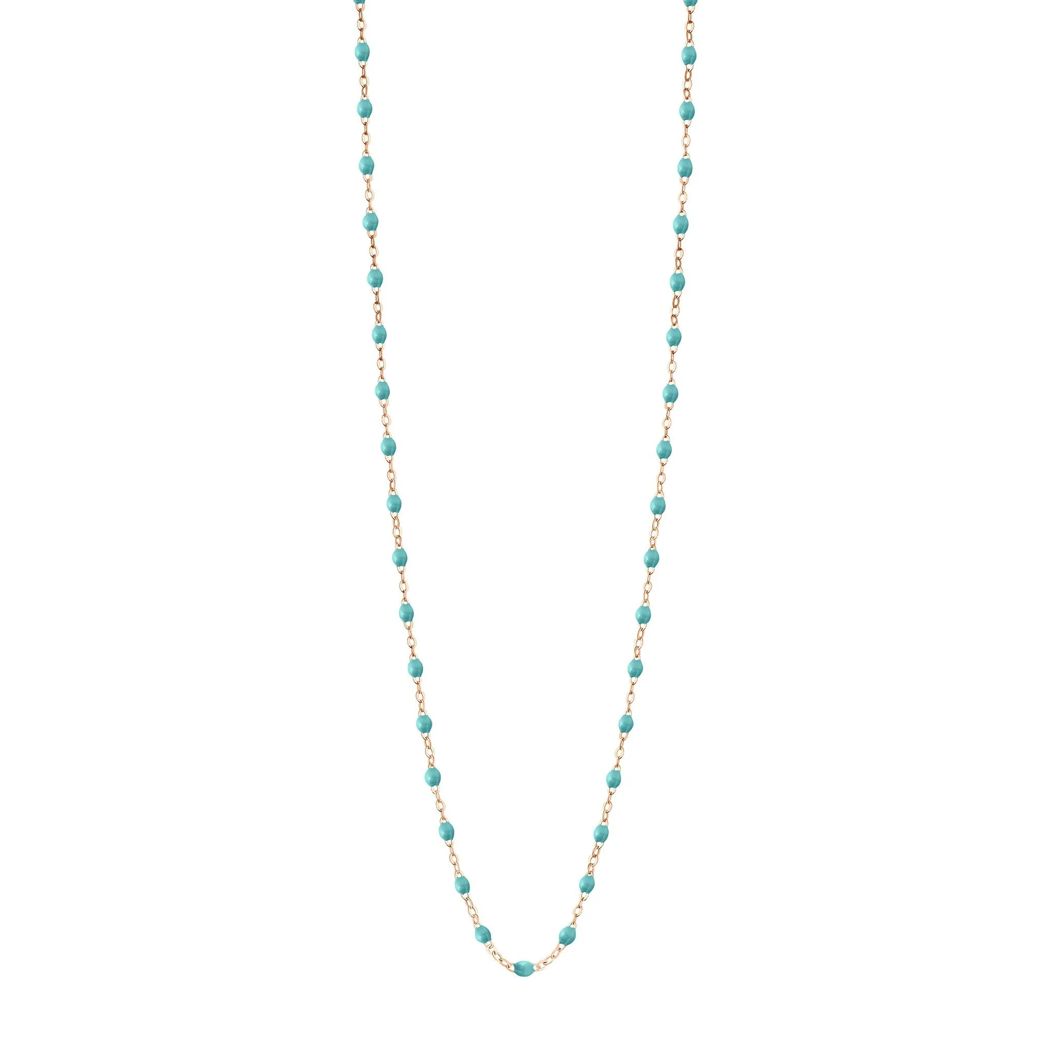 Classic Gigi Turquoise Green sautoir, Rose Gold, 23.6"