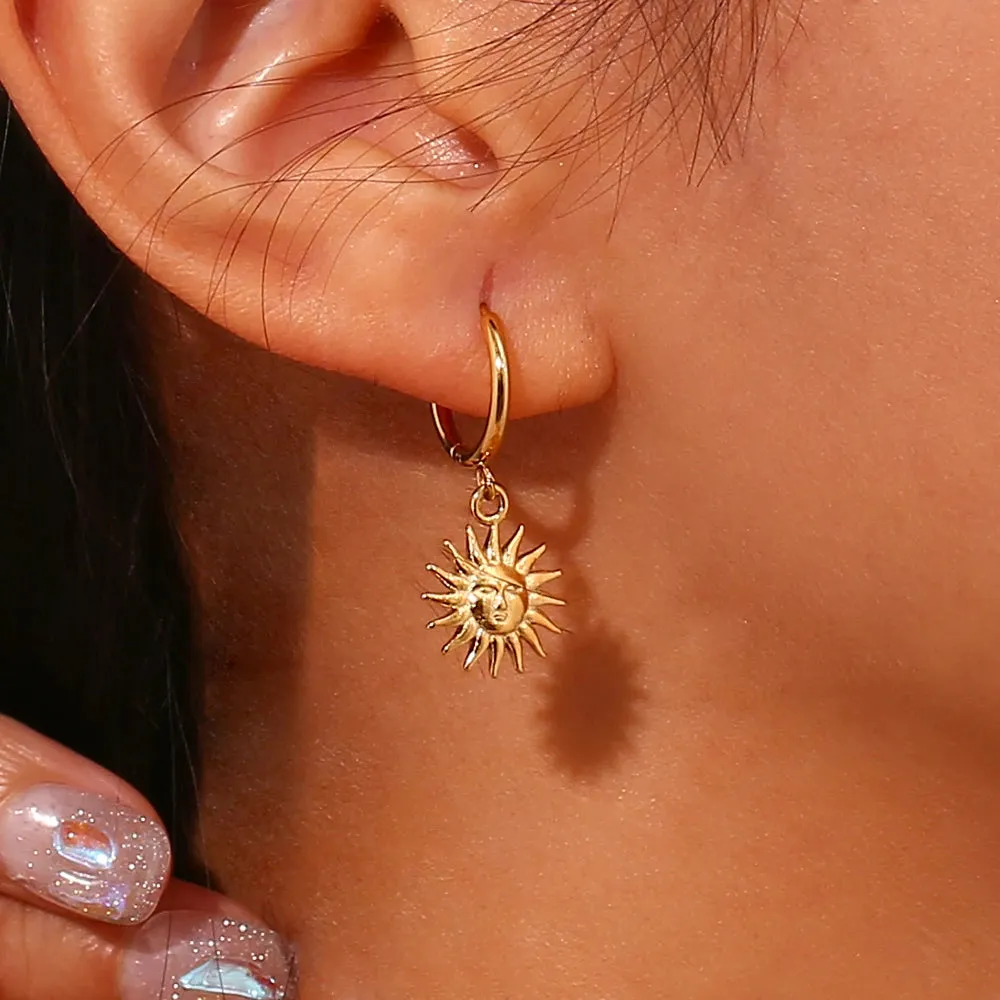 Dangly Sun Earrings