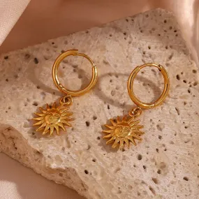 Dangly Sun Earrings