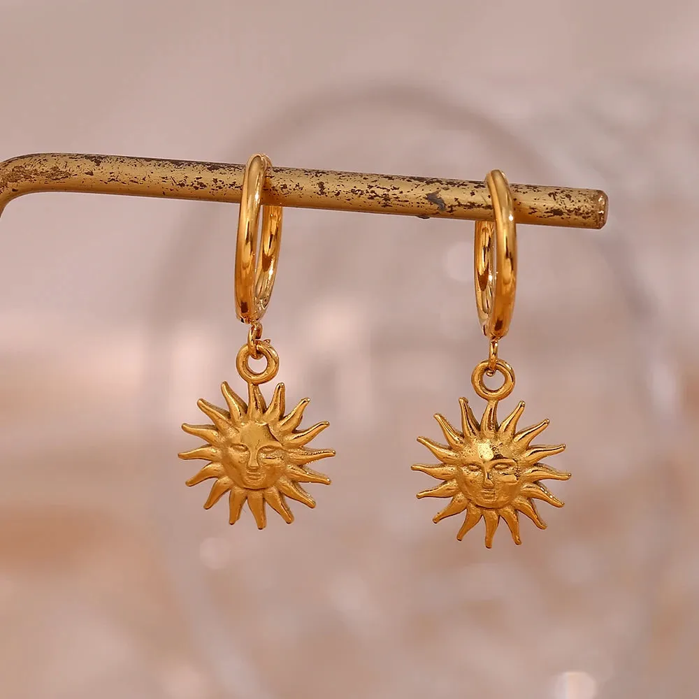 Dangly Sun Earrings