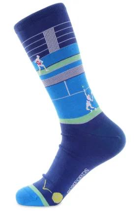 Dark Blue Tennis Court Socks