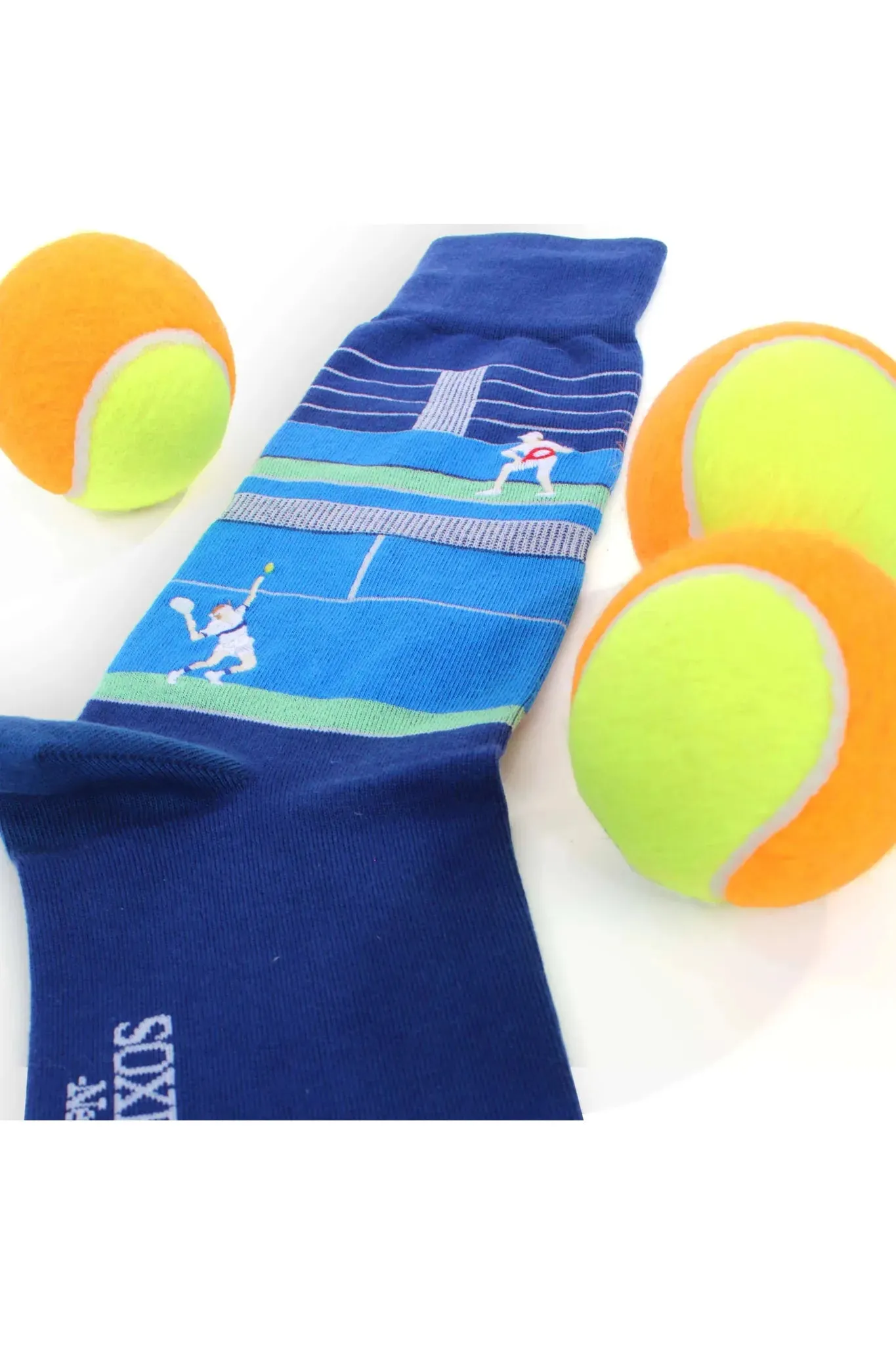 Dark Blue Tennis Court Socks