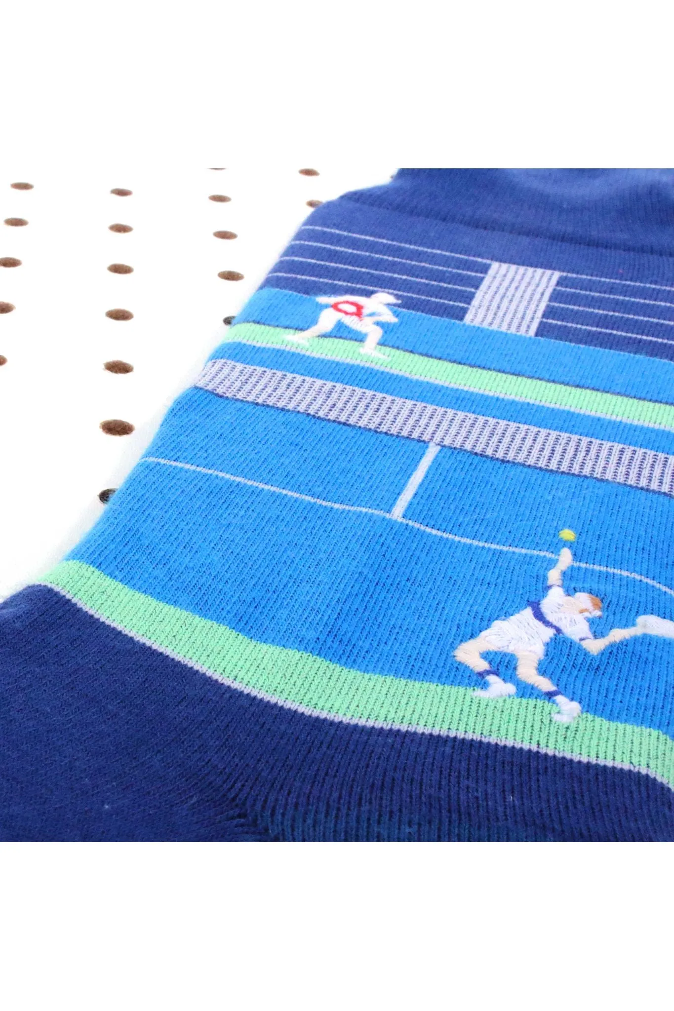 Dark Blue Tennis Court Socks