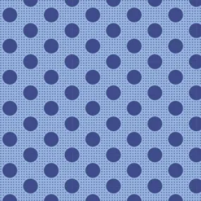 Fabric from Tilda, DOTs Collection, Medium Dots Denim Blue 130013