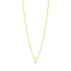 Gigi Supreme Classic 1 Diamond Necklace, Mimosa, Yellow Gold, 16.5"