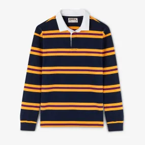 Grafton Rugby Shirt - Midnight Navy with Band Stripe