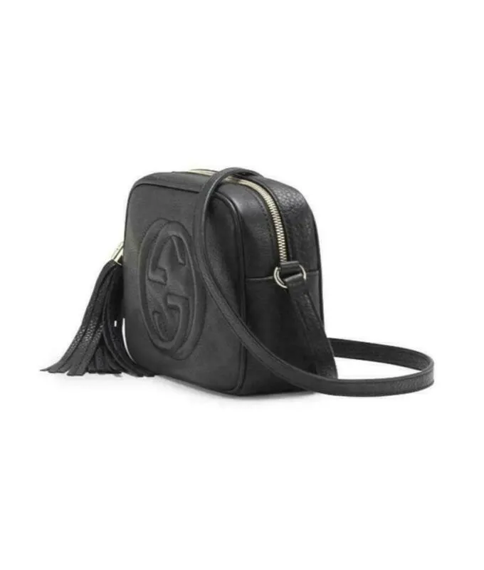 Gucci Soho Disco Black Leather Cross Body Bag