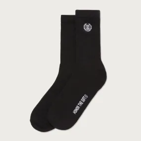 Honor The Gift Crest Rib Crew Socks - Black