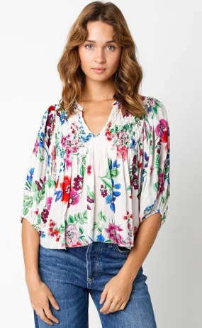 Ivory Floral Top