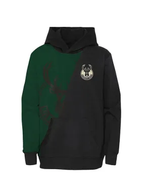 Juvenile Outerstuff Unrivaled Terry Milwaukee Bucks Hooded Sweatshirt