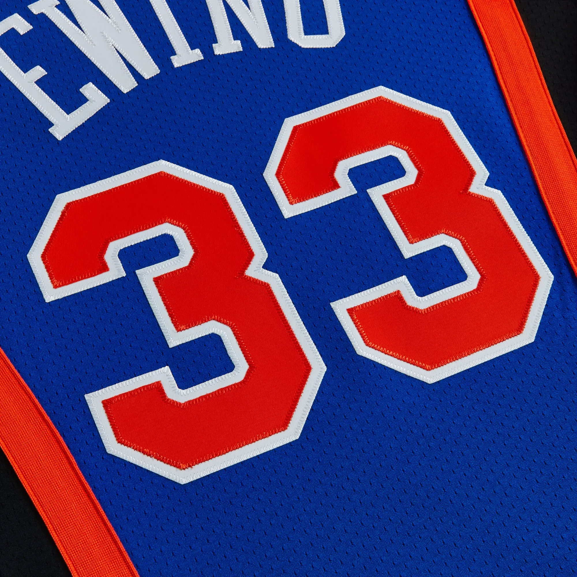 Kith and Mitchell & Ness for the New York Knicks Patrick Ewing Jersey - Knicks Blue / Knicks Orange