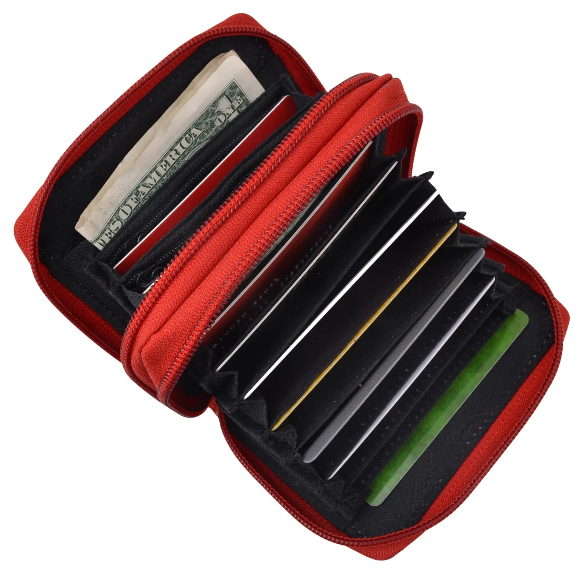 Leather Secure Cards Holder Wallet