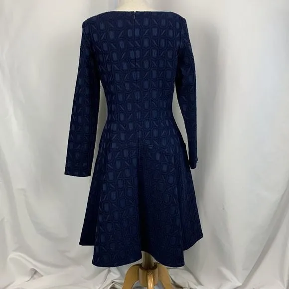 Lela RoseNWT Navy Brocade Dress