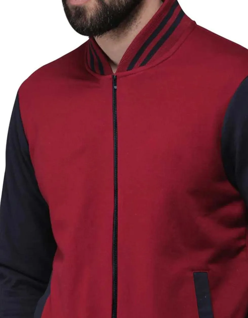 Lifestyle Maroon ColorBlock Jacket