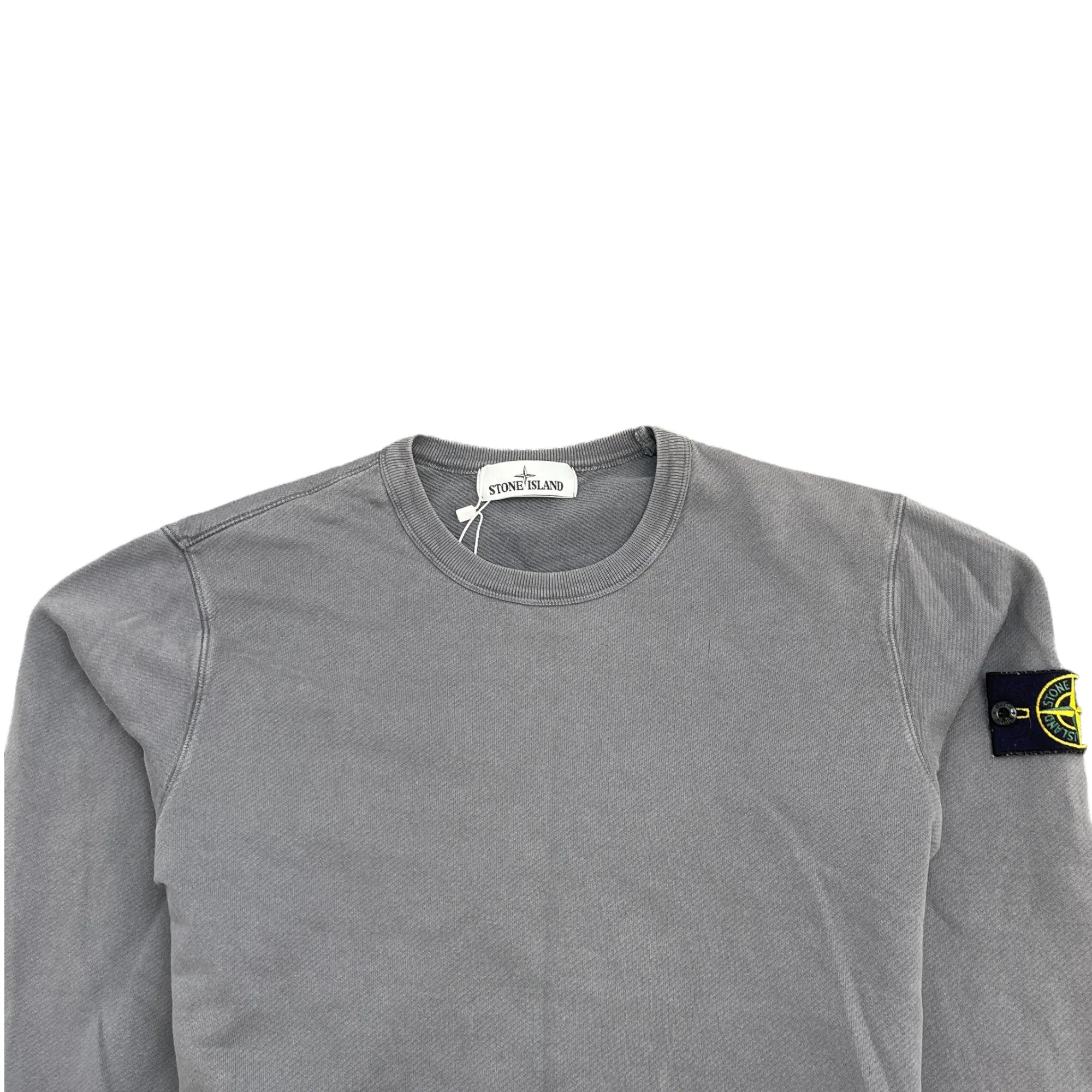 Men's Applique Logo Sweatshirt Grey Size M