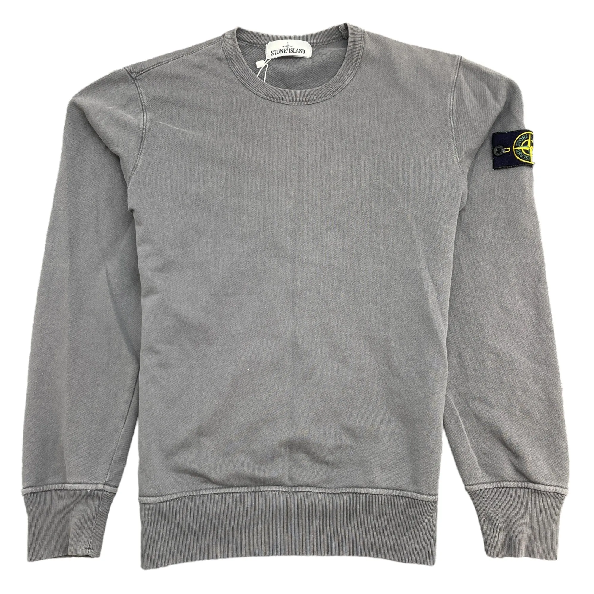 Men's Applique Logo Sweatshirt Grey Size M