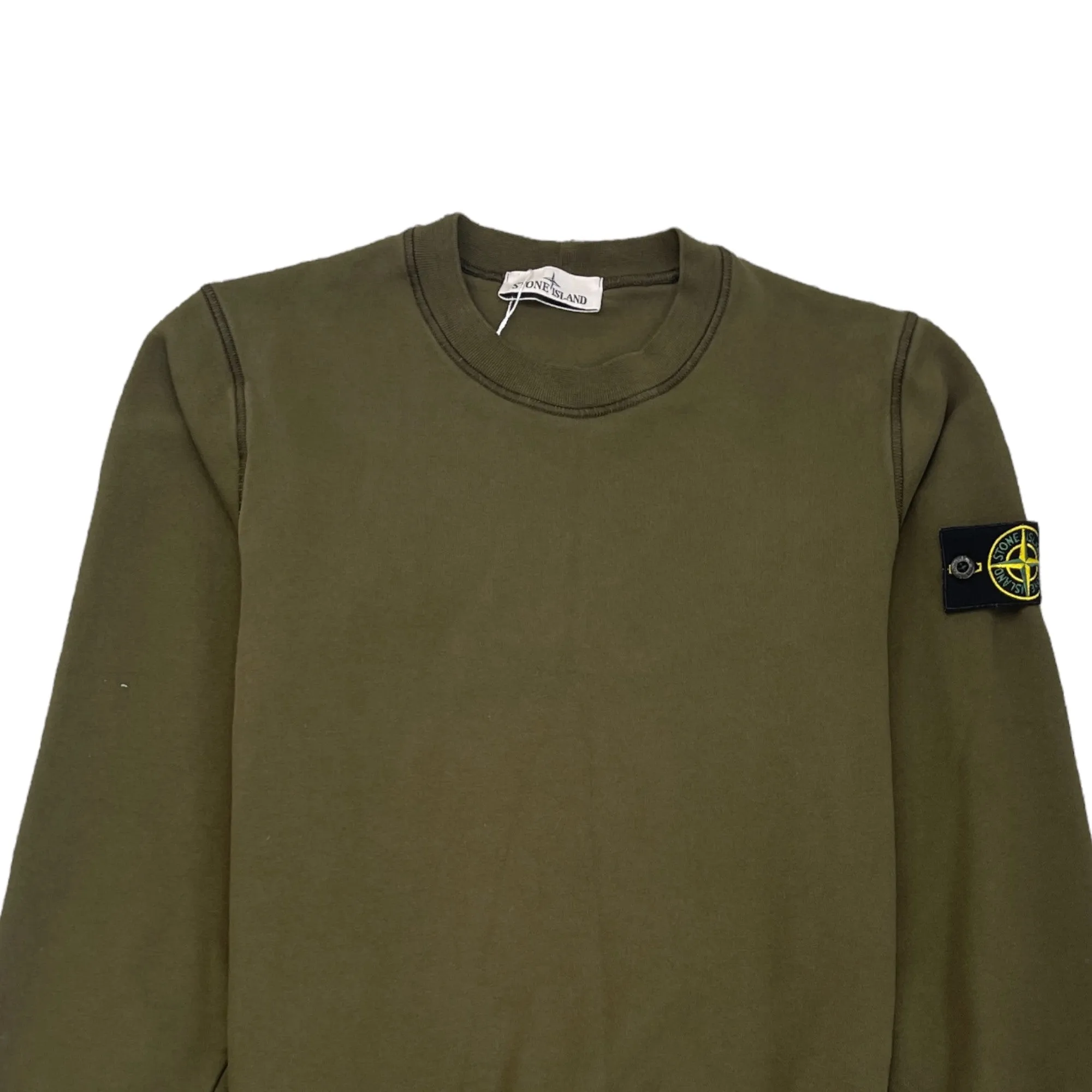 Men's Applique Logo Sweatshirt Khaki Size S