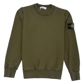 Men's Applique Logo Sweatshirt Khaki Size S