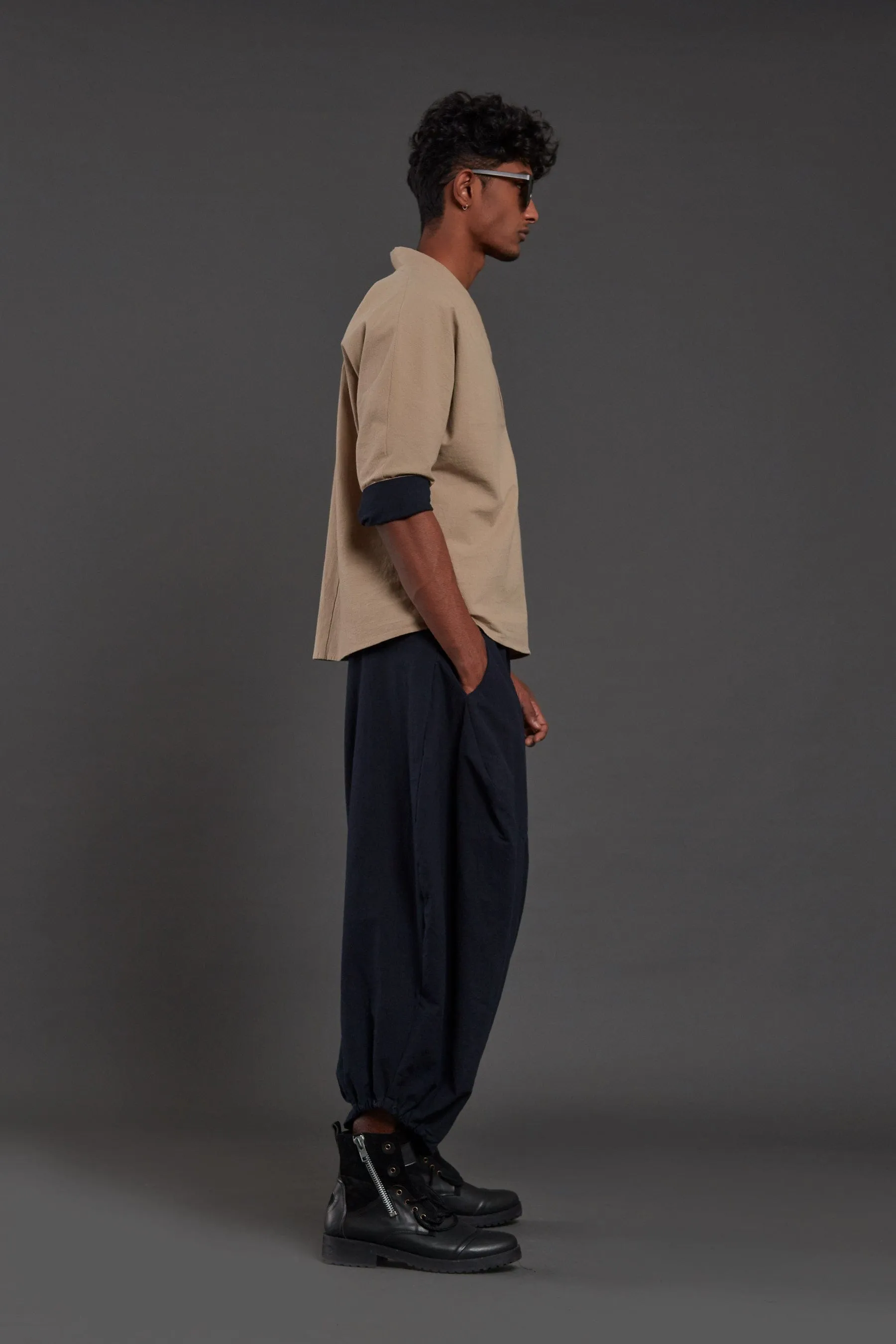 Navy Blue Baggy Pants