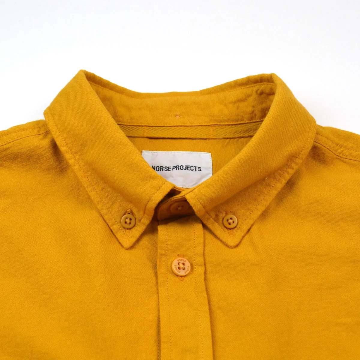 Norse Projects - Anton Oxford Overdyed Shirt - Mustard Yellow