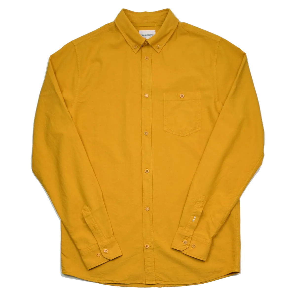 Norse Projects - Anton Oxford Overdyed Shirt - Mustard Yellow