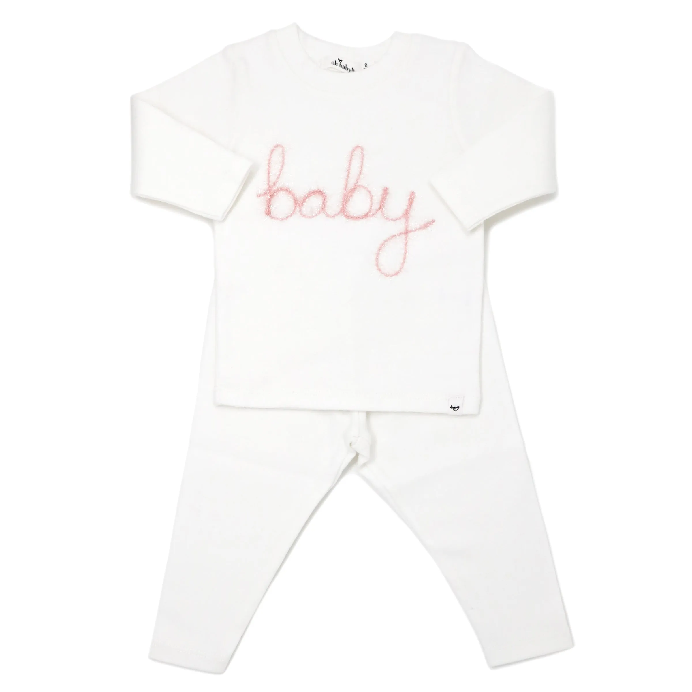 oh baby! Two Piece Set - Baby in Blush Pink - Cream