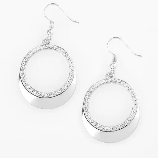 Paparazzi Accessories  - Pretty Pampered - #L45 - White Earring