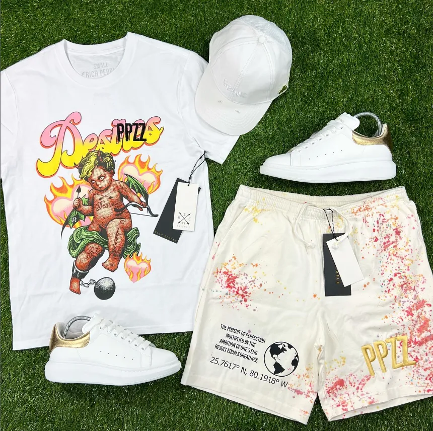 PPZZ x Rich People Desire Tee (Wht/Multi) /D2