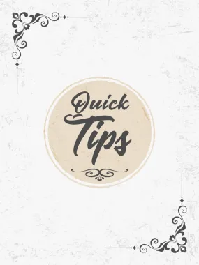 Quick Tips  2