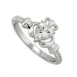 Ring - April birthstone Claddagh