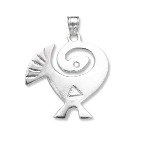 Sankofa Birds .925 Sterling Silver Pendant