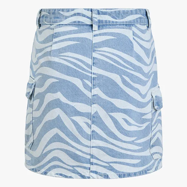 SOFIE SCHNOOR Denim Skirt Zebra