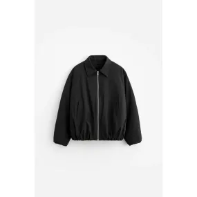 Stampd Oversized Cropped Bomber Black